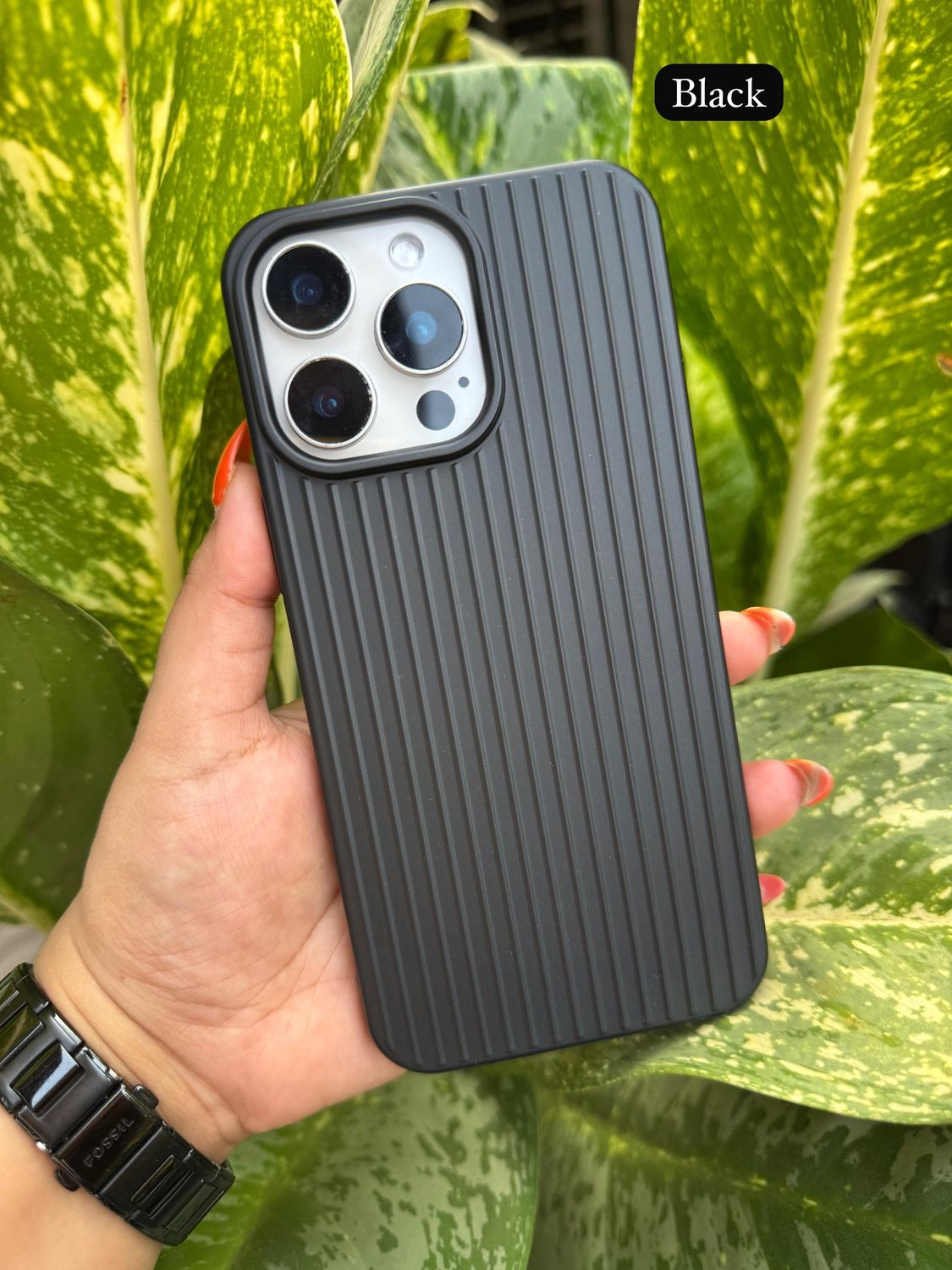 Candy Colors Line Case 16 ProMax, Colour: Black, iPhone Model: 16 ProMax