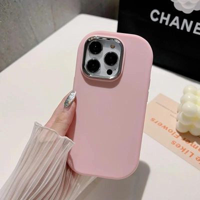 Soft Silicon Silver Lens Case 16 Plus