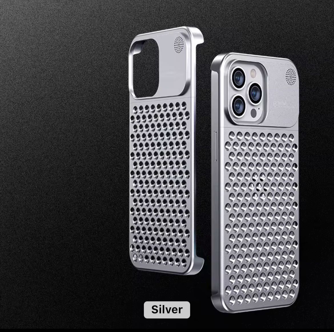 Mac Pro Metallic Case 15 ProMax, Colour: Silver, iPhone Model: 15 ProMax
