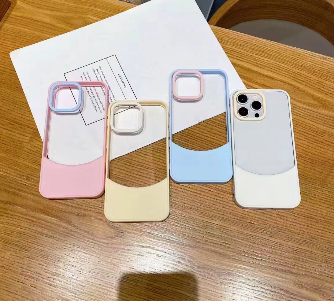 Transparent Candy Color Case 15 Pro