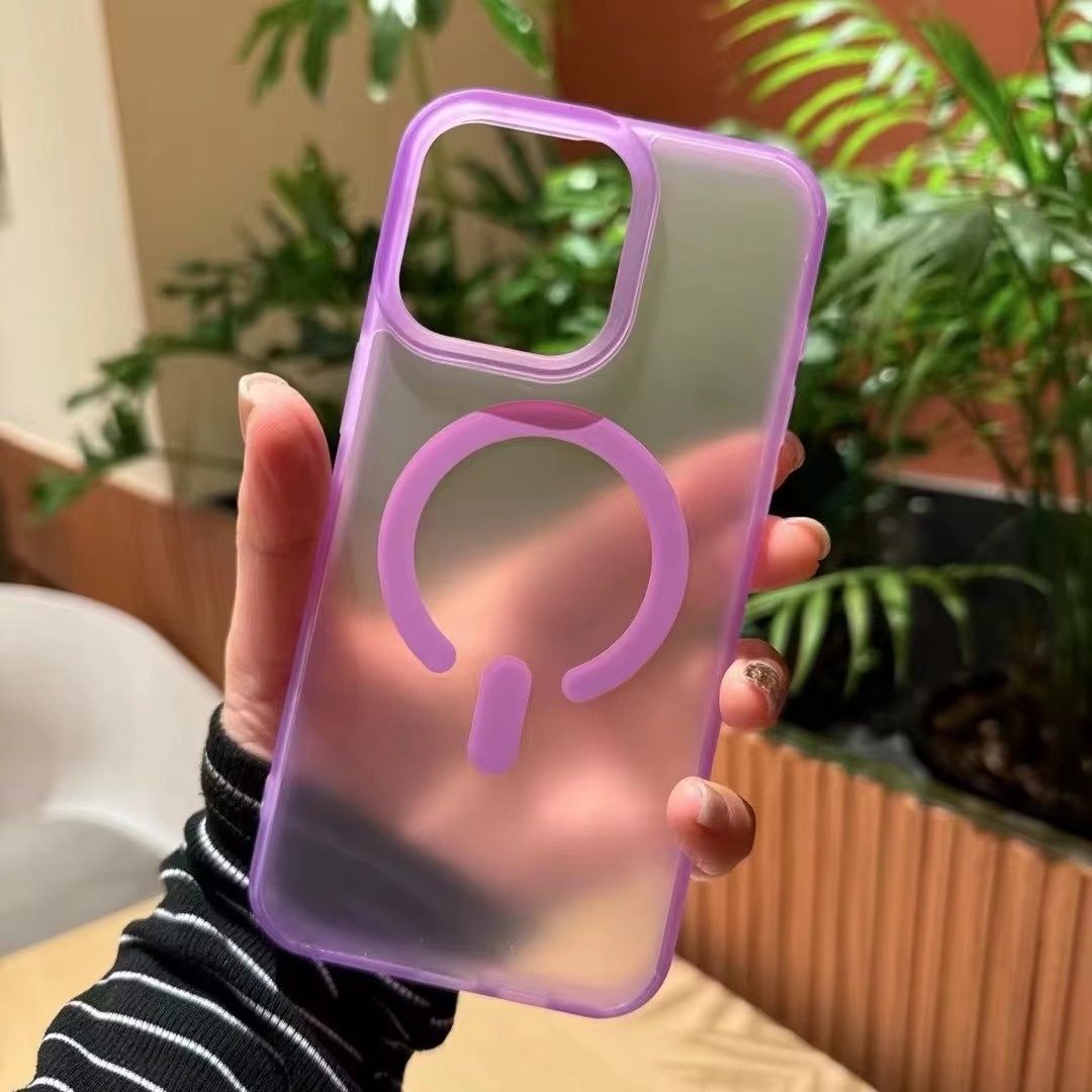 Power Button Magsafe Case 13 ProMax, Colour: Purple, iPhone Model: 13 ProMax