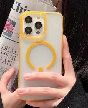 Power Button Magsafe Case 16 Plus, Colour: Yellow, iPhone Model: 16 Plus