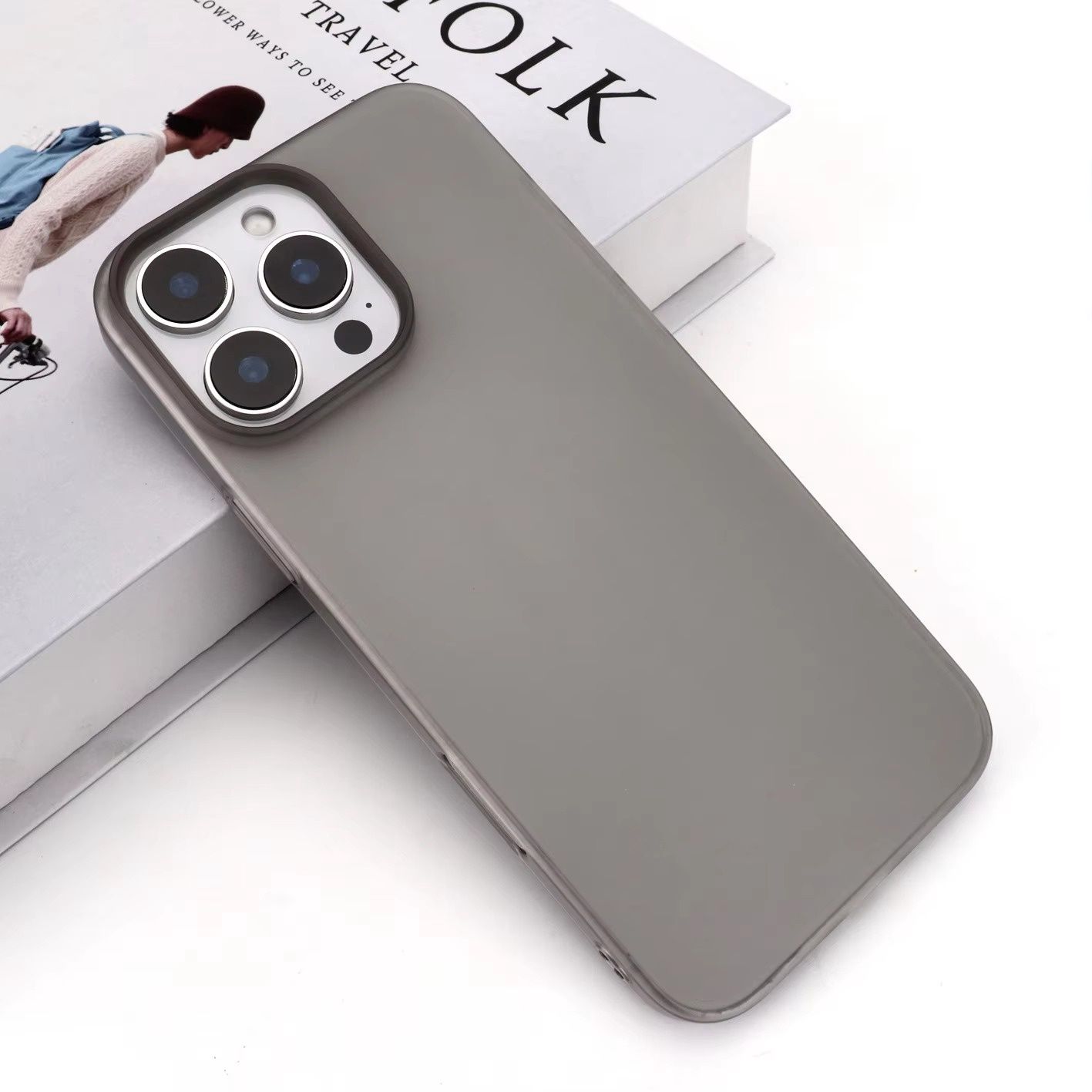 Smooth PC Case 16 Plus, Colour: Black, iPhone Model: 16 Plus
