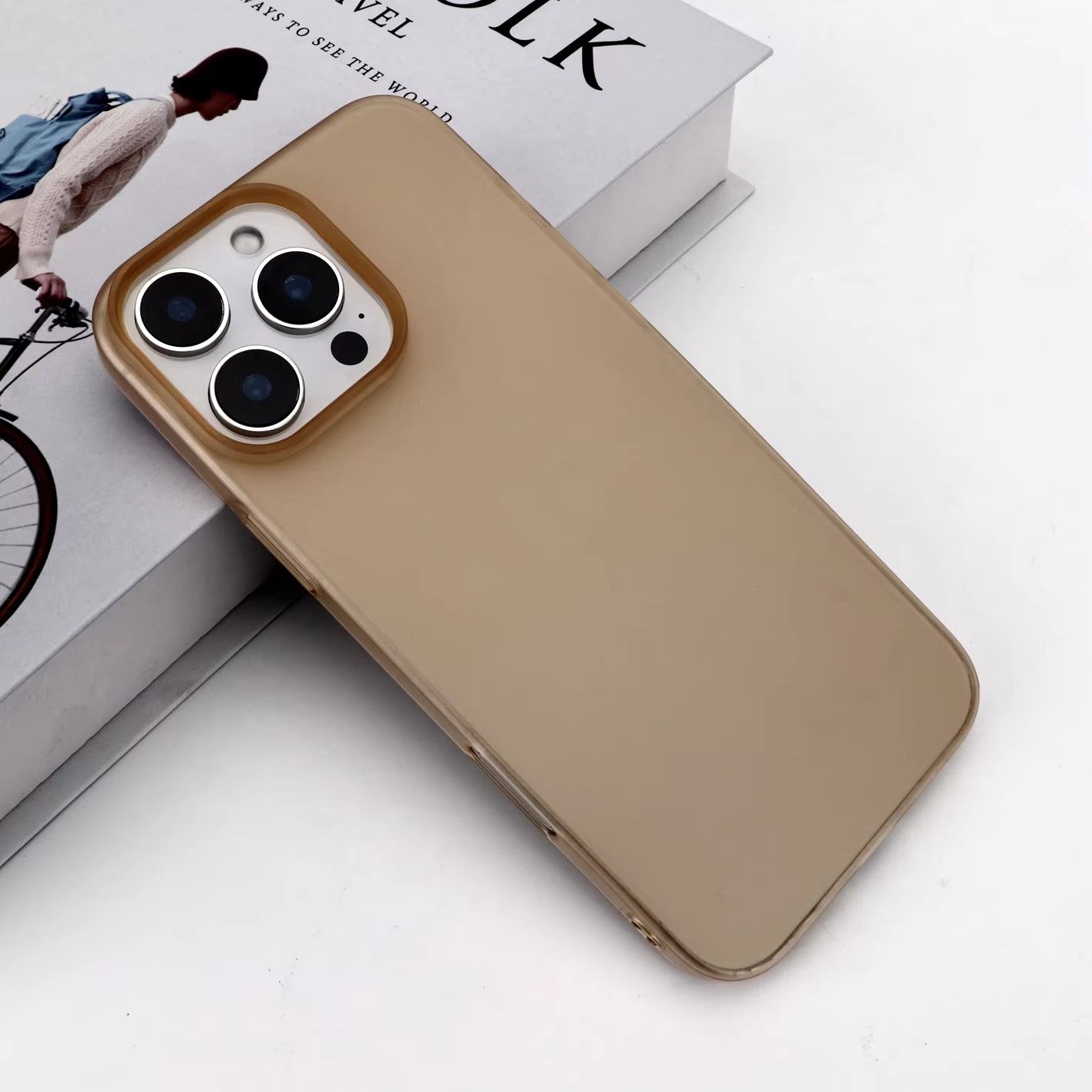 Smooth PC Case 15 ProMax, Colour: Dessert Titanium, iPhone Model: 15 ProMax