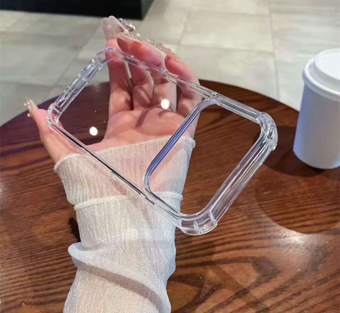 Shockproof Transparent Case, Type: Regular, iPhone Model: 17 ProMax