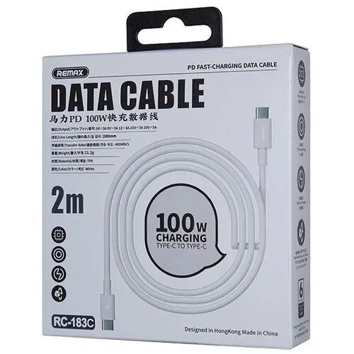 Remax RC 183c 2M C to C Cable (6 Months Warranty)