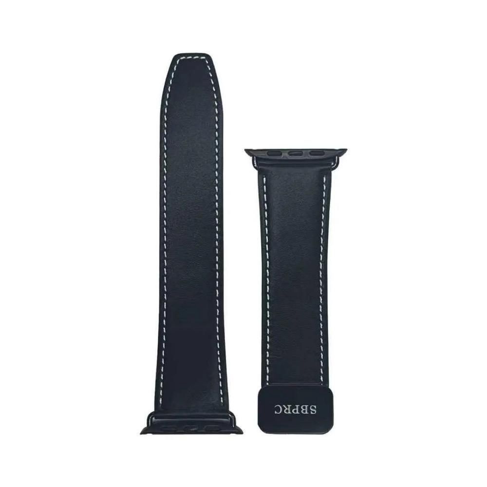 Santa Barbara Kerwin Leather Band, Colour: Black, Watch Size: 49 / 46 / 45 / 44 mm