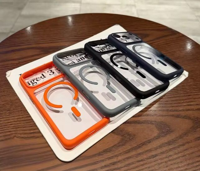 Idoc Grip Clear Back Case with Camera Control Button (Anti- Yellow)