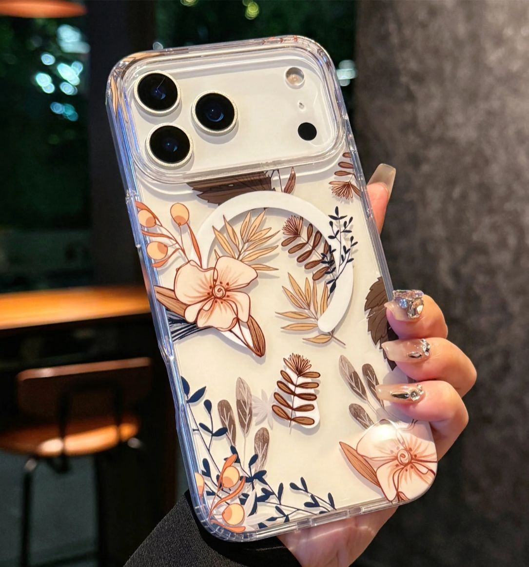 Linique Floral Case, Colour: 1 Magsafe, iPhone Model: 17 ProMax