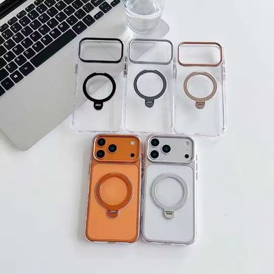 Form Clear PC Case with Ring Rotating Stand (Anti- Yellow)