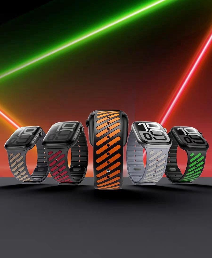 Silicon Band with Magnetic Stripes