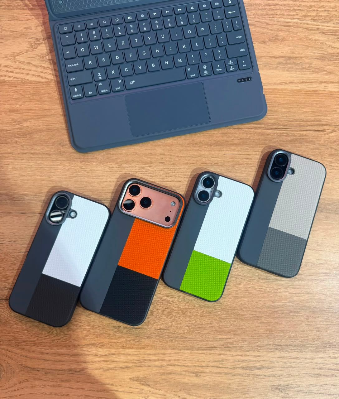 Three Color PU Leather Case