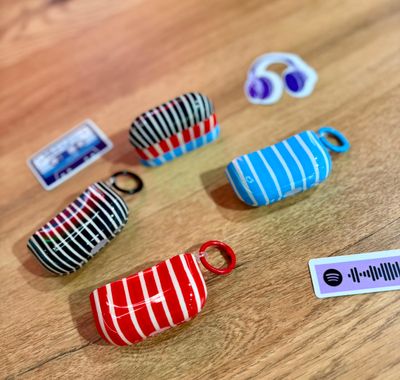 Striped Airpod Case