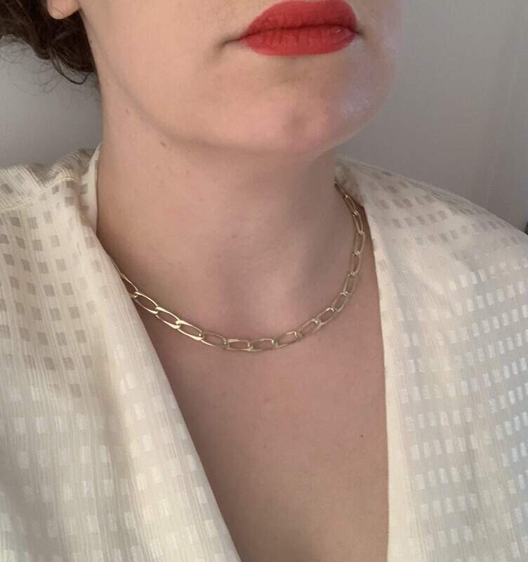 French link necklace - gold
