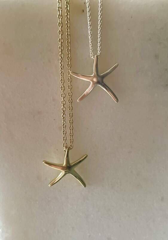 Starfish necklace - gold