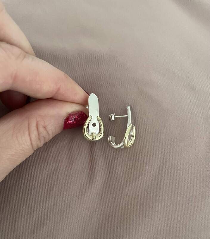 Buckle strap earrings