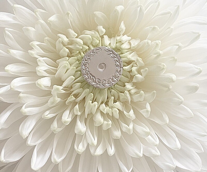 Golf tee marker - silver