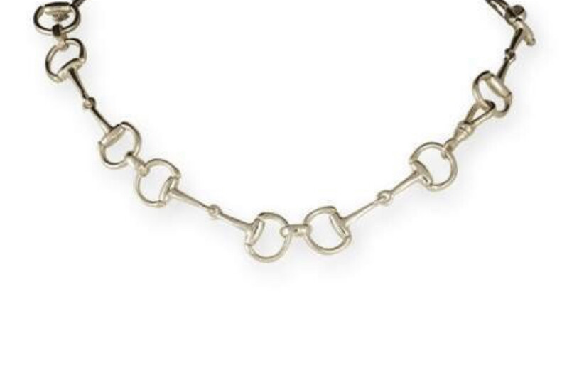 Snaffle bit necklace - gold