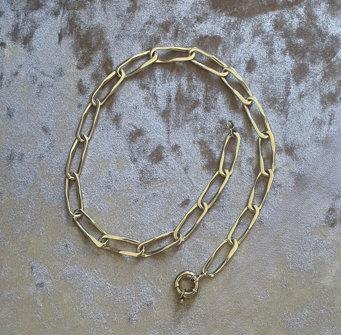 French link necklace M.M - gold