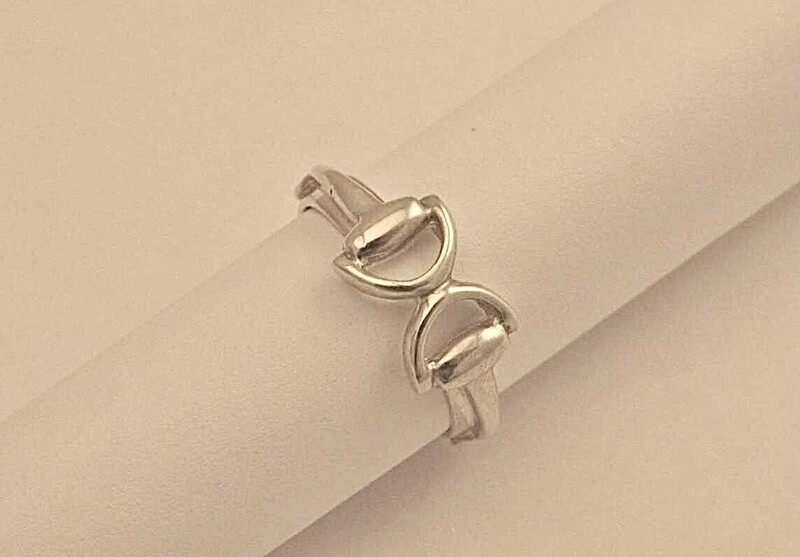 D-shaped bit ring - silver