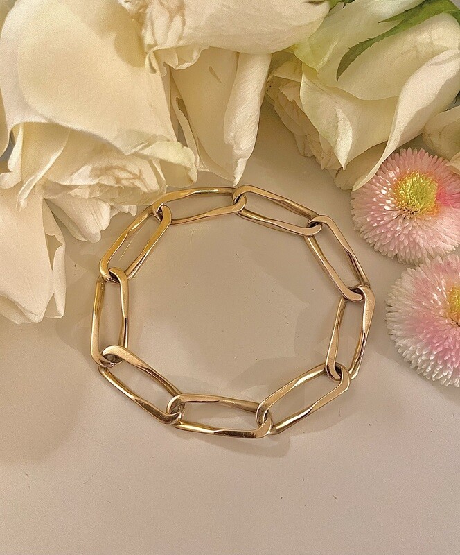 French link bracelet maxi - gold