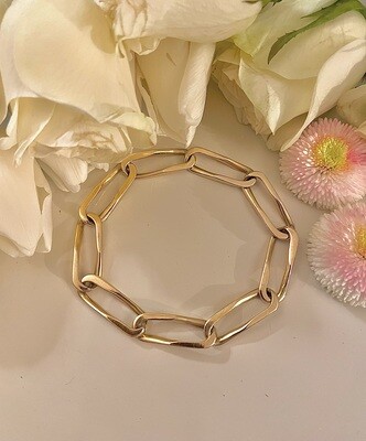 French link bracelet maxi - gold