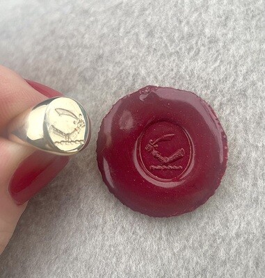 Personalised seal ring - gold