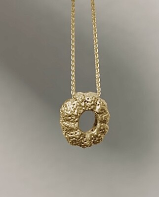 Sea urchin necklace - gold