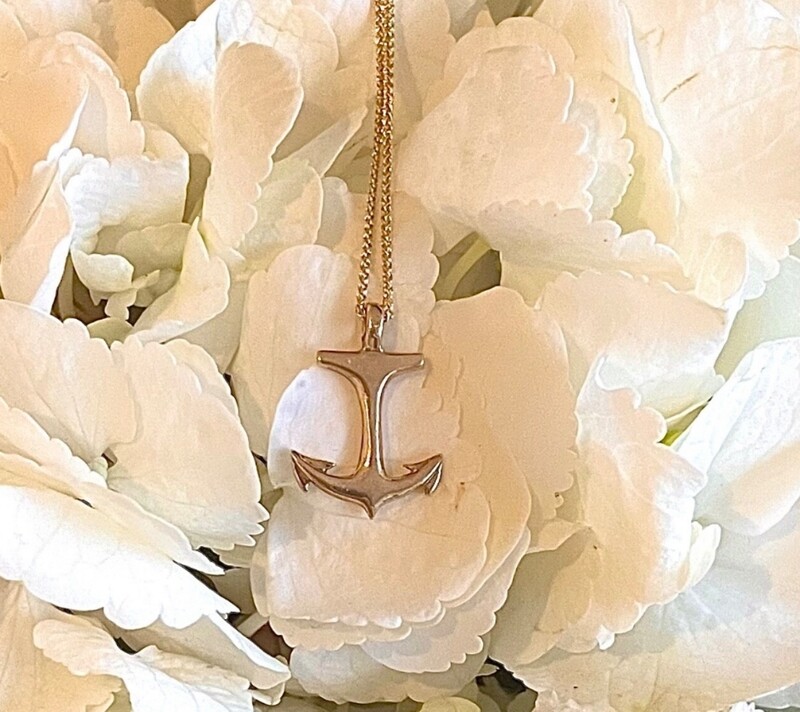 Anchor necklace (petite) - gold