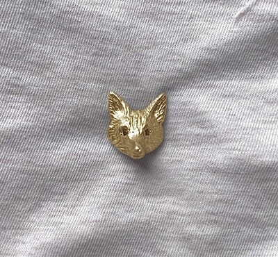 Fox tie pin - gold