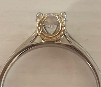 Equestrian engagement ring