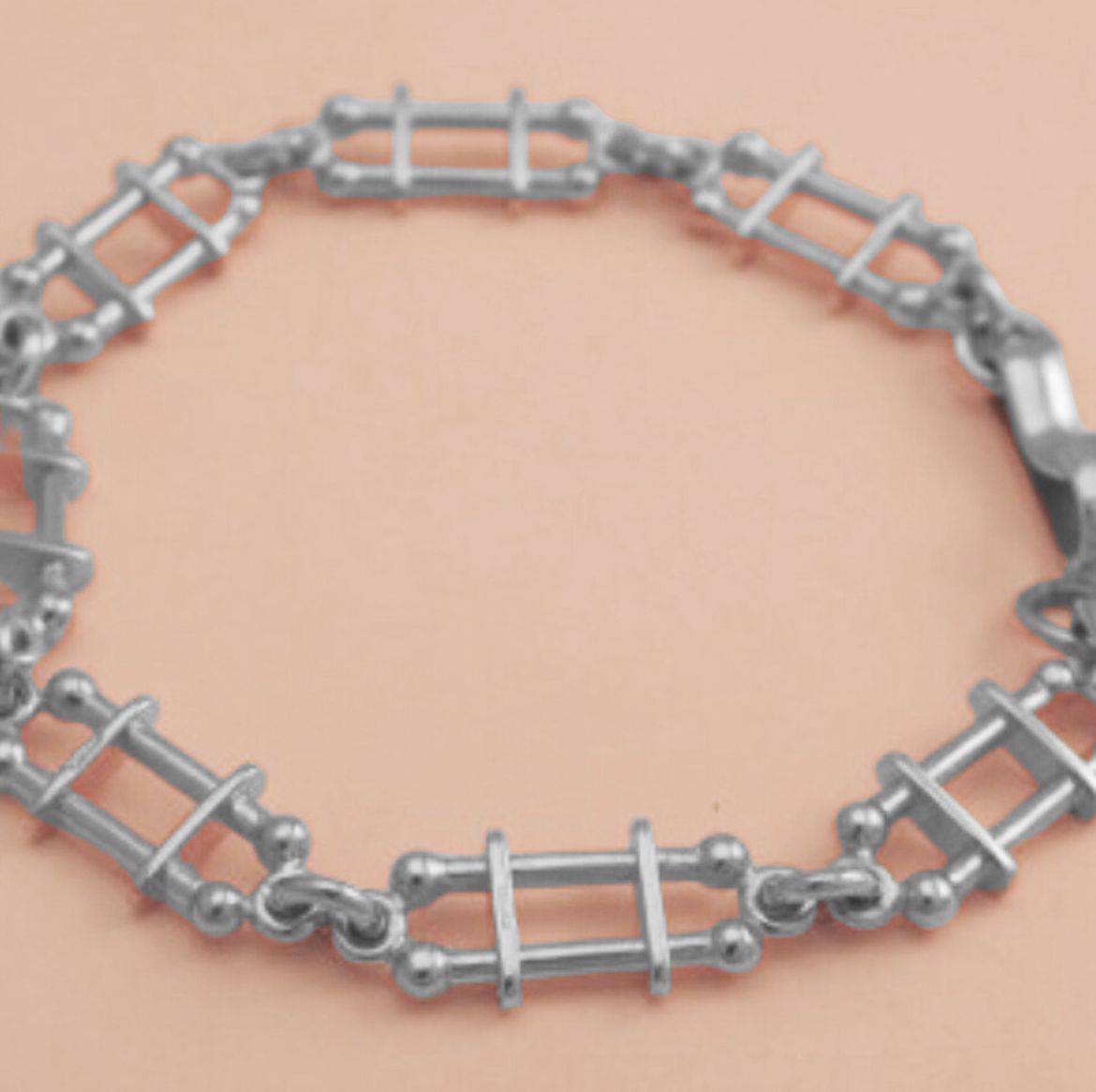 Victorian gate bracelet - silver