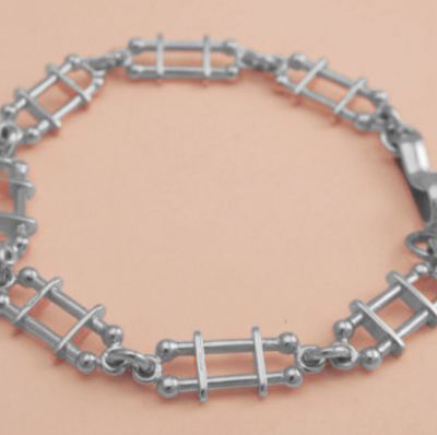 Victorian gate bracelet - silver