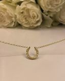 Classic horseshoe necklace - gold