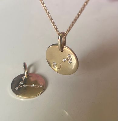 Constellation disc  - gold