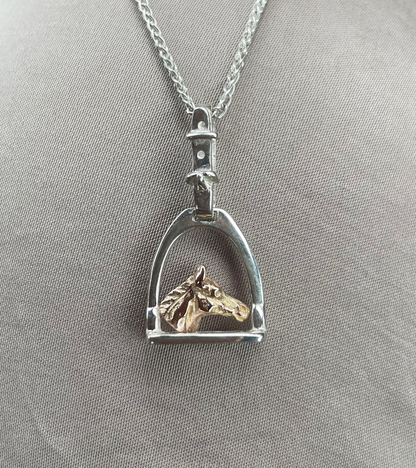 &#39;The George&#39; stirrup necklace - November special edition