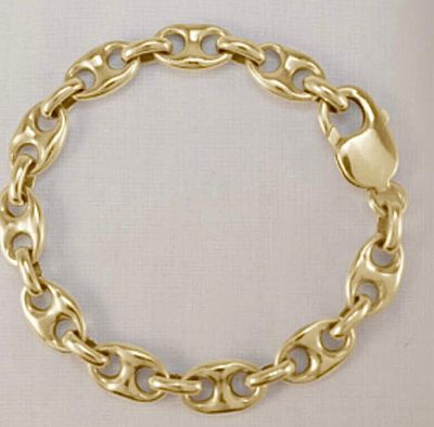 Anchor link bracelet - gold