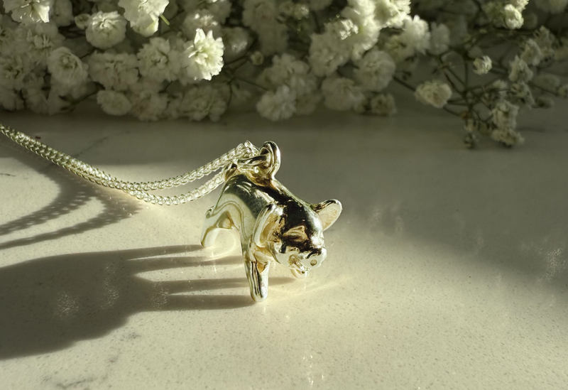 Pig necklace - gold