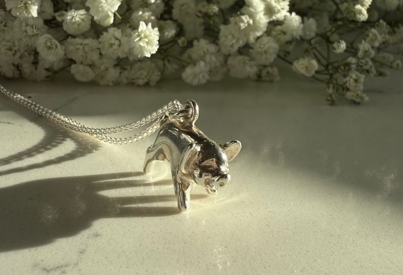 Pig necklace - silver