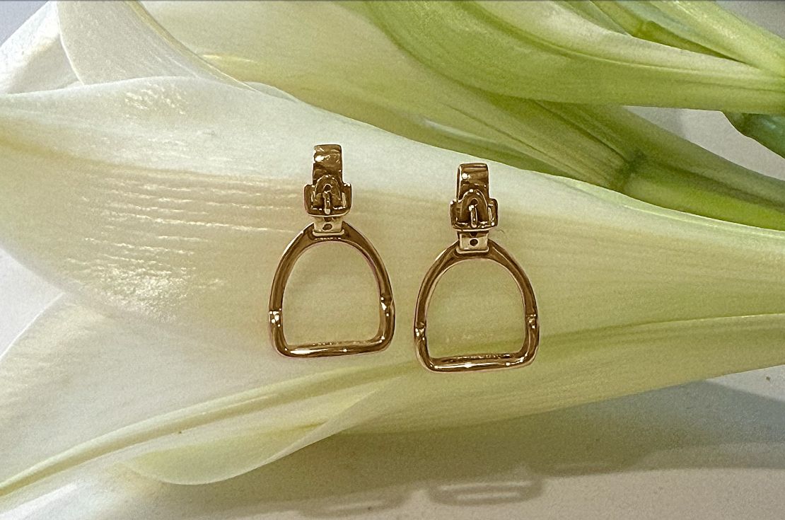 Stirrup earrings maxi - gold