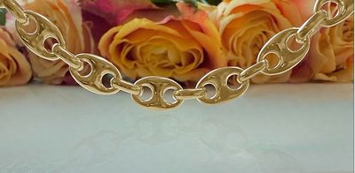 Anchor link necklace maxi - gold