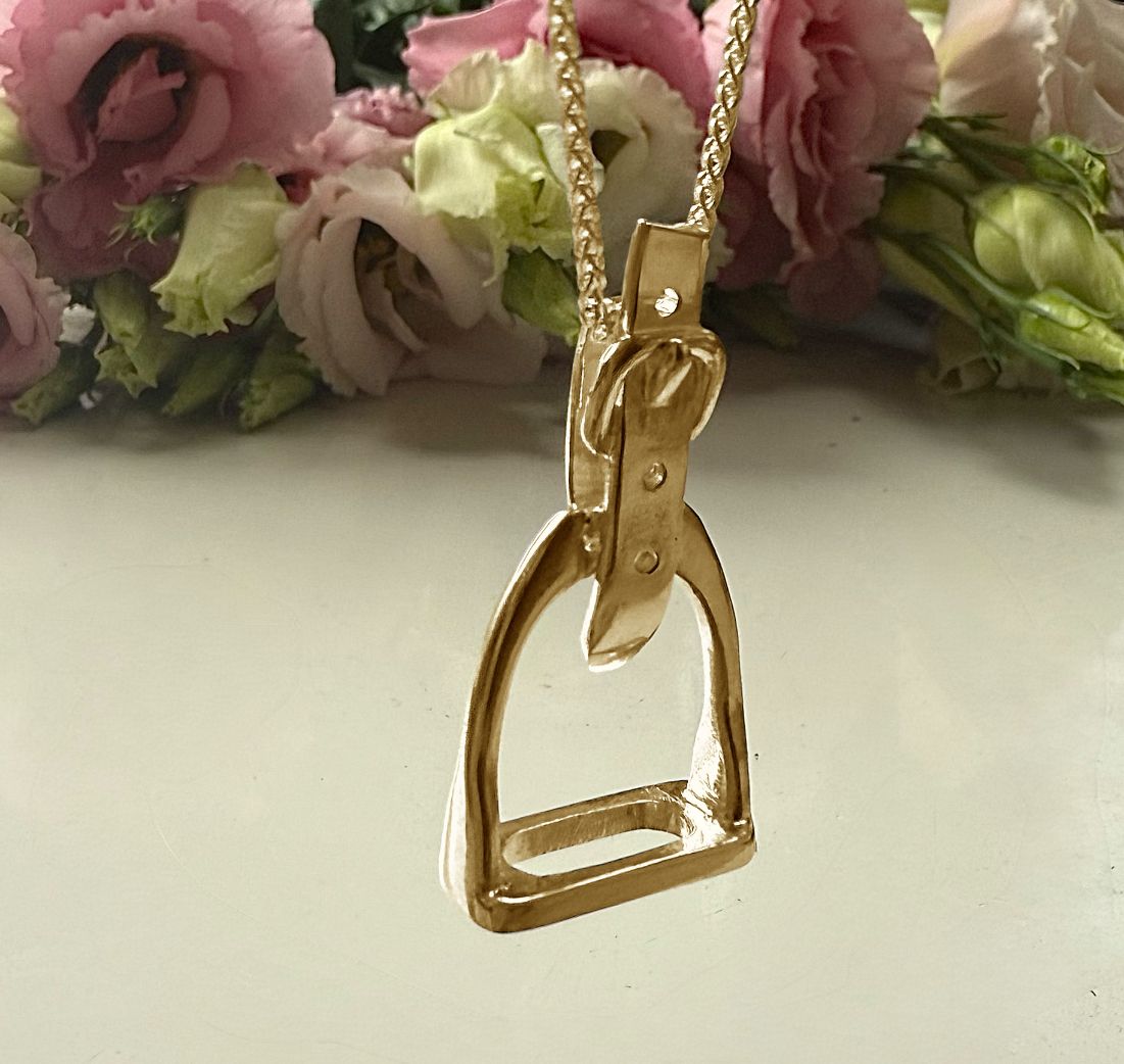 Stirrup necklace (classic) - gold