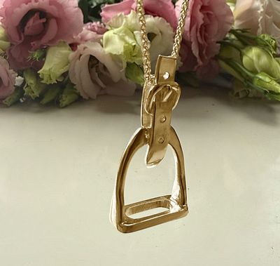 Stirrup necklace (classic) - gold