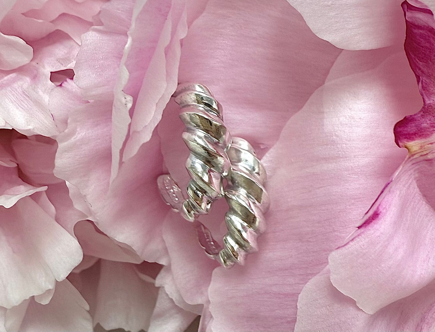 Wave earrings - silver