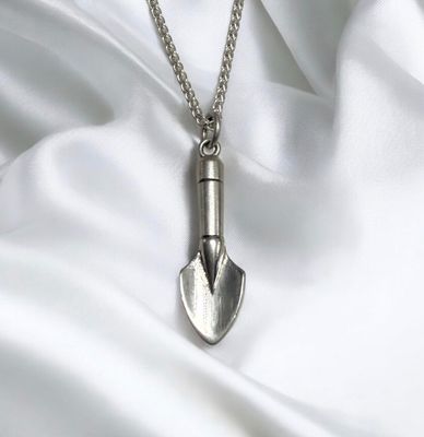 Trowel necklace - silver