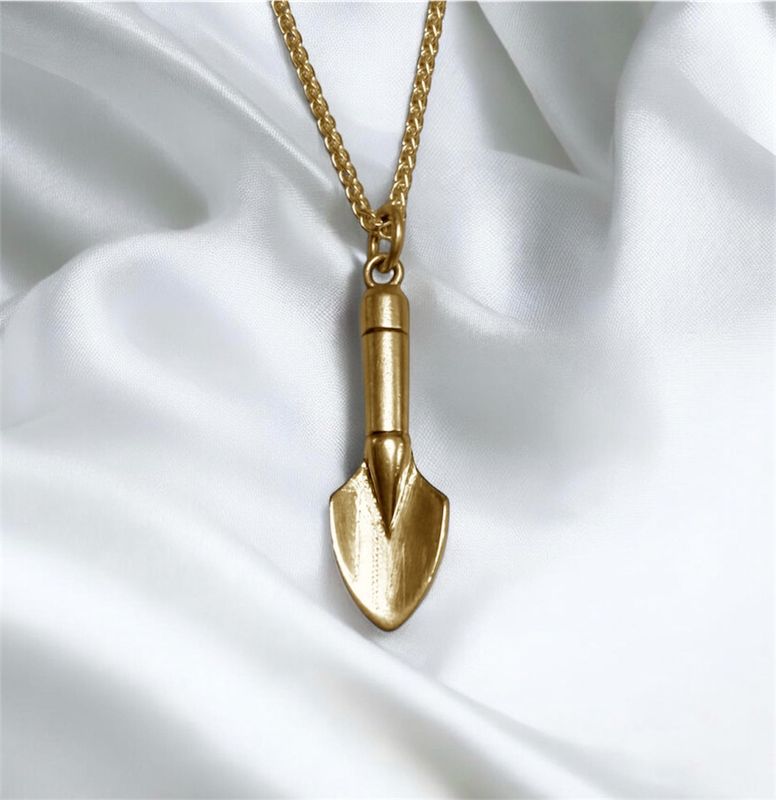 Trowel necklace - gold