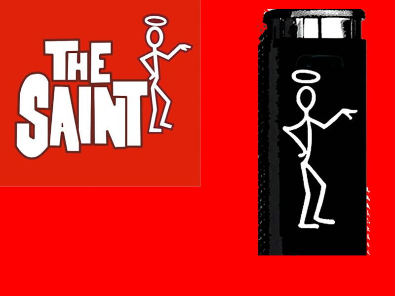 &quot;The Saint&quot; custom butane and regular custom lighters - 2 per pack (you choose 2 seaigns