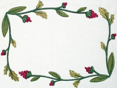 Floral quilt labels