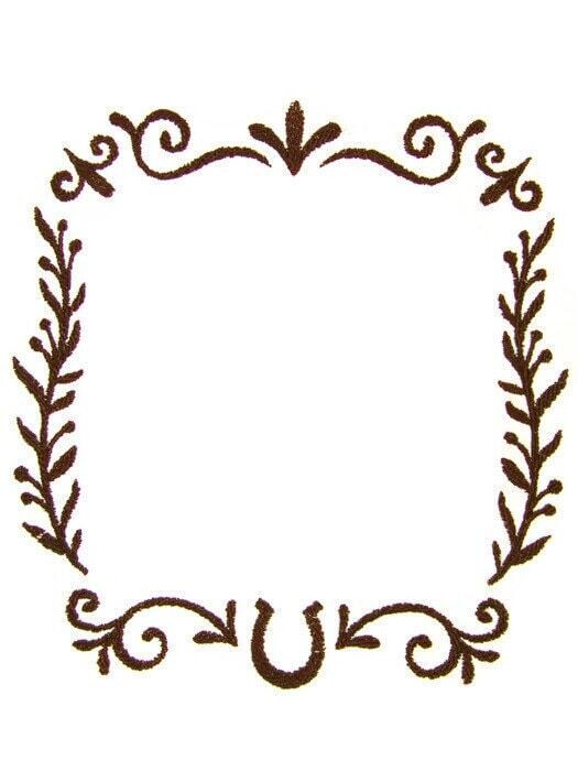Horseshoe embroidered quilt label to customize with your personal message