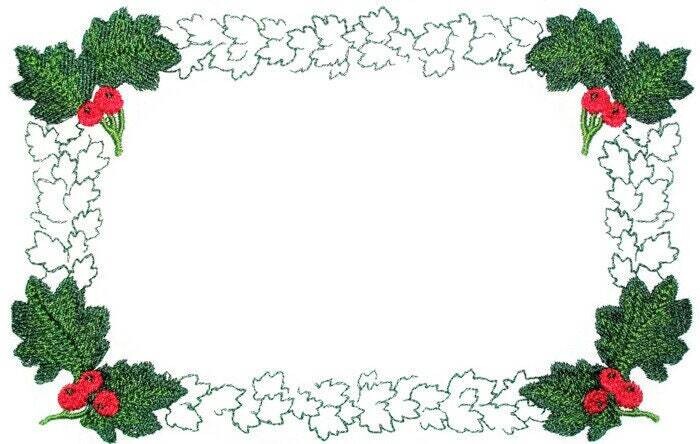 Leaves &amp; Berries embroidered quilt label, to customize with your personal message